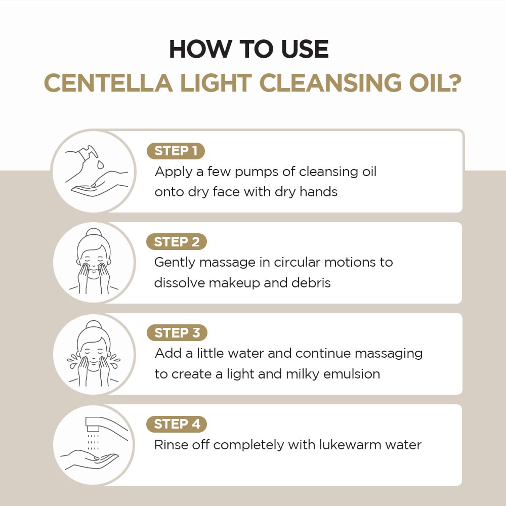 MADAGASCAR CENTELLA LIGHT CLEANSING OIL 200ML