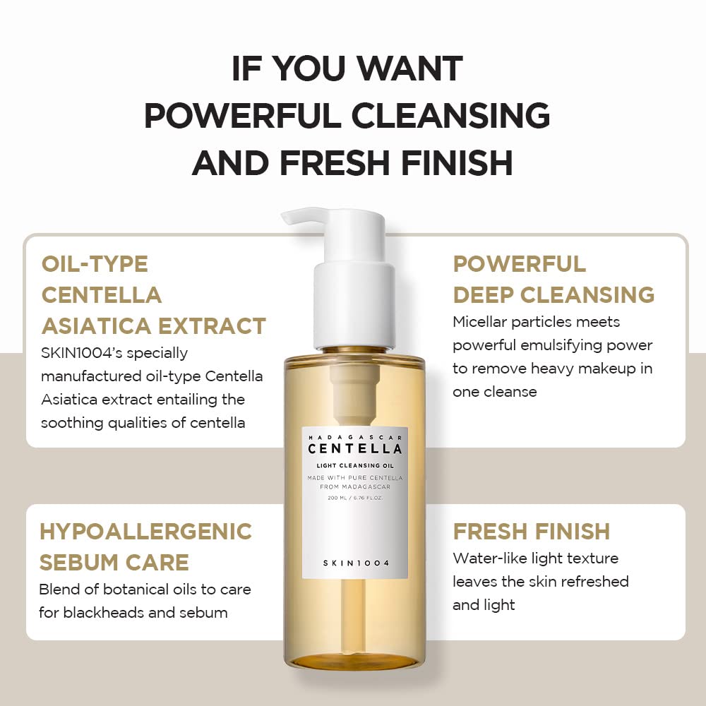 MADAGASCAR CENTELLA LIGHT CLEANSING OIL 200ML