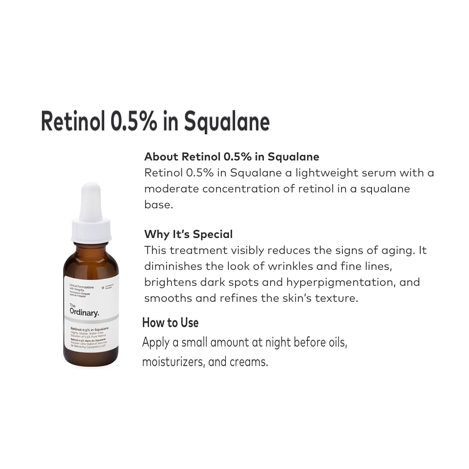 RETINOL 0.2% IN SQUALANE 30ML